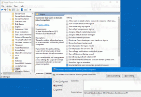 Etki Alanına Katılmış Windows 10'da Oturum Açma Ekranında Yerel Kullanıcıları Göster