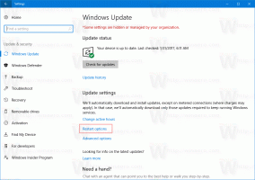 Abilita le notifiche di riavvio degli aggiornamenti in Windows 10
