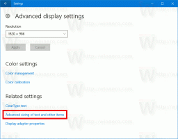 Skift titellinjetekststørrelse i Windows 10 Creators Update