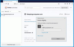 Firefox Password Manager מקבל הגנה נוספת עם אישורי Windows 10