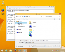 Lägg till Skanna med Windows Defender till Utforskaren högerklicka på snabbmenyn i Windows 8.1
