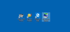 Hozzon létre képernyővédő opciók parancsikont a Windows 10 rendszerben