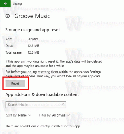 Windows 10 Zresetuj muzykę Groove