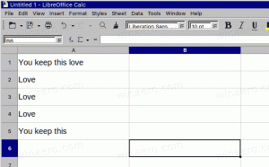 Odstranite podvojene vrstice v LibreOffice Calc