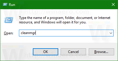Windows10はcleanmgrを実行します