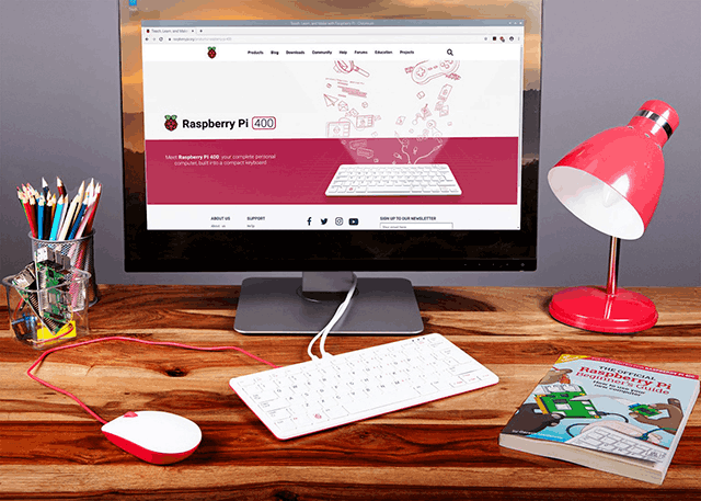 Scrivania Raspberry Pi 400