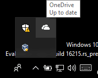 ไอคอนถาดระบบ OneDrive 