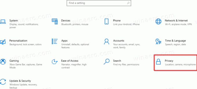 Windows 10 Privatnost u postavkama