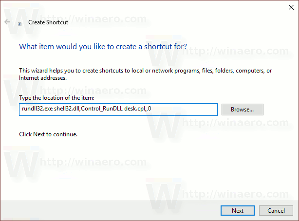 Windows 10 Skrivebordsikon Innstillinger Snarvei