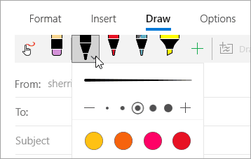 لون قلم البريد 2