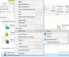 Eemaldage Windows 10 kontekstimenüüga avamine