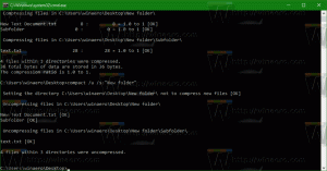 Comprimeer bestanden op NTFS met LZX-algoritme in Windows 10