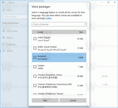 Windows 10 Legg til talestemme 2