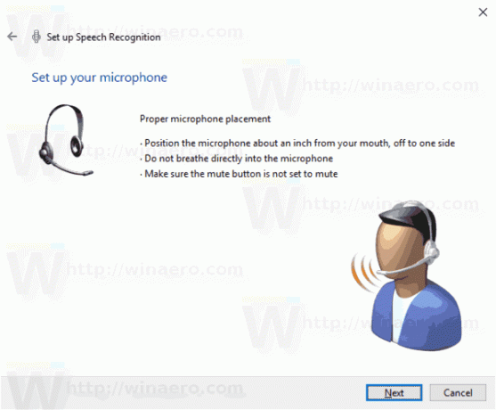 „Windows 10“ įgalinkite kalbos atpažinimą 3 veiksmas