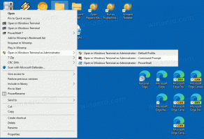 Tilføj Åbn i Windows Terminal som administrator til kontekstmenuen