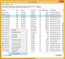 Hoe services gerelateerd aan een proces te zien in Windows 8