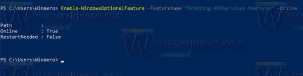 Windows 10 Powershell Volitelné funkce Přidat funkci