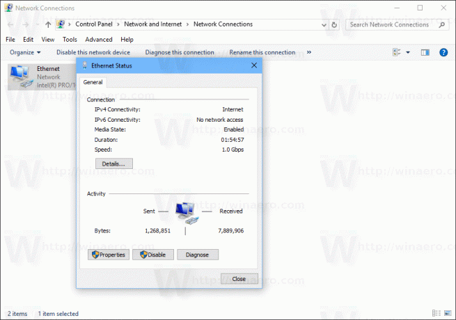 Windows 10 nettverkstilkoblingsstatus