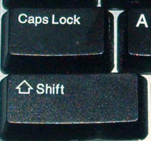 Klaviatūra Caps Lock