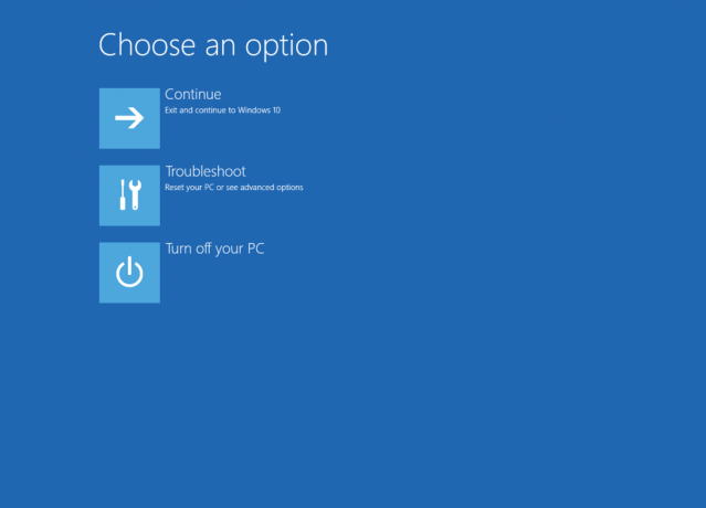 Windows10の高度な起動オプション