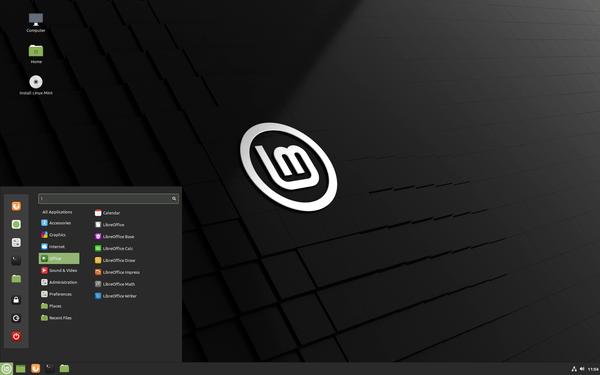 Radna površina Linux Mint 20 Cinnamon