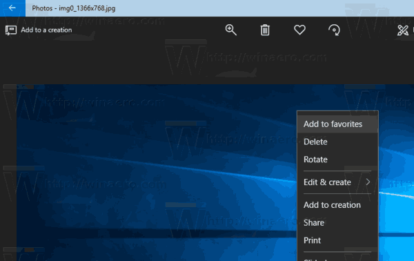 Windows 10 Foto Tambahkan Ke Menu Konteks Favorit