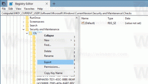 Backup setări de notificare de securitate și întreținere în Windows 10