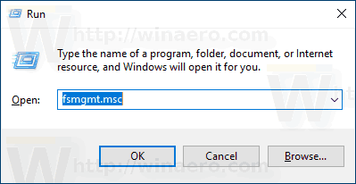 Windows Run Fsmgmt Msc