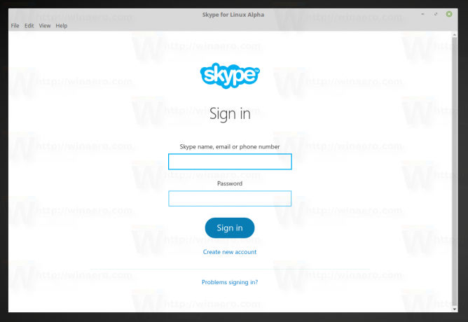 Skype startet