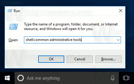Administrativa verktyg Shell Command