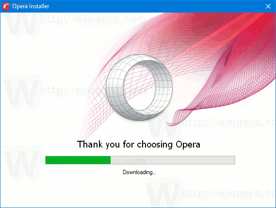 Operaの新しいインストーラー