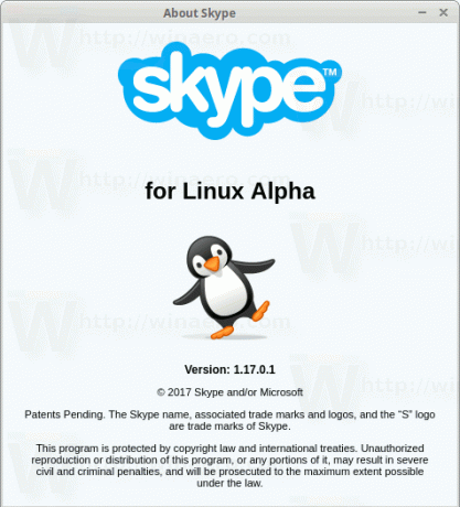लिनक्स के लिए स्काइप 1.17