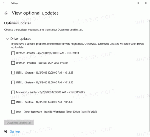 Windows 10 Valfria uppdateringar 3