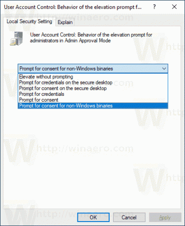 Windows 10 Ubah Perilaku UAC Untuk Administrator