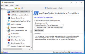 Aggiungi PowerShell come menu contestuale dell'amministratore in Windows 10