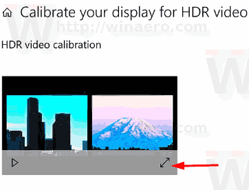 כייל תצוגה עבור HDR Video Windows 10