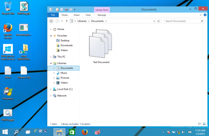 tilpasset bibliotekvisning i Windows 10