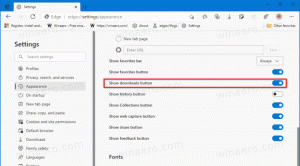 Adicionar ou remover o botão Downloads da barra de ferramentas no Microsoft Edge