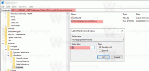 Deaktiver AutoPlay for ikke-volumenheder i Windows 10
