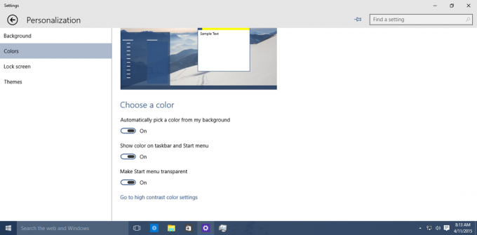 tiltsa le a Start menü átlátszóságát a Windows 10-ben