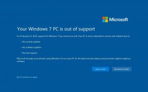 Deaktiver din Windows 7-pc er ude af understøttelse Fuldskærm Nag