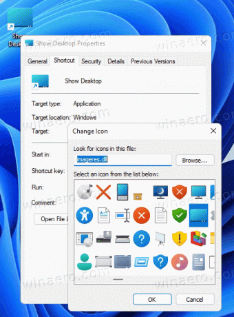 Windows 11 Endre snarvei-ikon