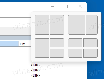 Windows 11 Snap Layouts