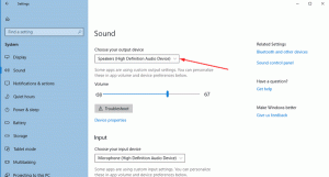 Kako spremeniti privzeto zvočno napravo v sistemu Windows 10