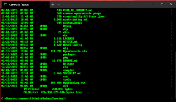 Terminal Retro Grønn