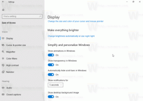 Windows 10 스토어 앱에서 스크롤 막대를 항상 표시하도록 설정