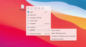 La dernière version de WinRAR s'intègre dans les menus contextuels de Windows 11