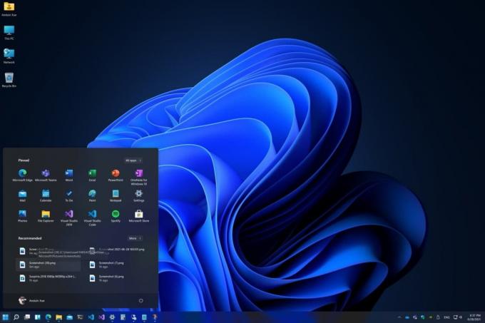 Windows 11 Build 22000.51 Snímek obrazovky 9