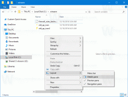 Dodaj menu kontekstowe układu w systemie Windows 10