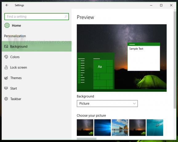 Personalizacija ažuriranja obljetnice sustava Windows 10